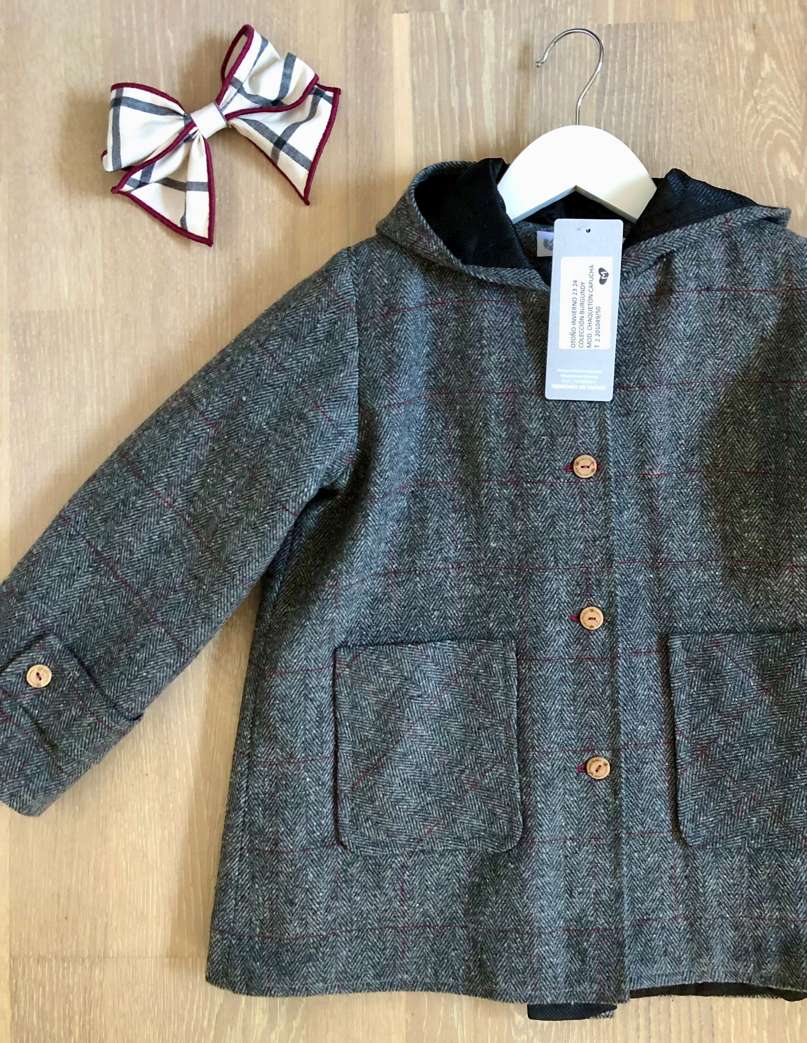 Chaquetón Capucha - Burgundy - Imagen 2