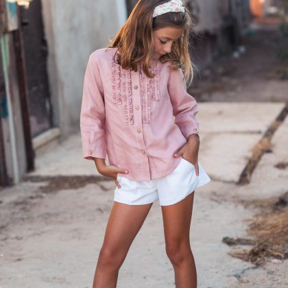 Camisa Niña Mini volante - Liberty