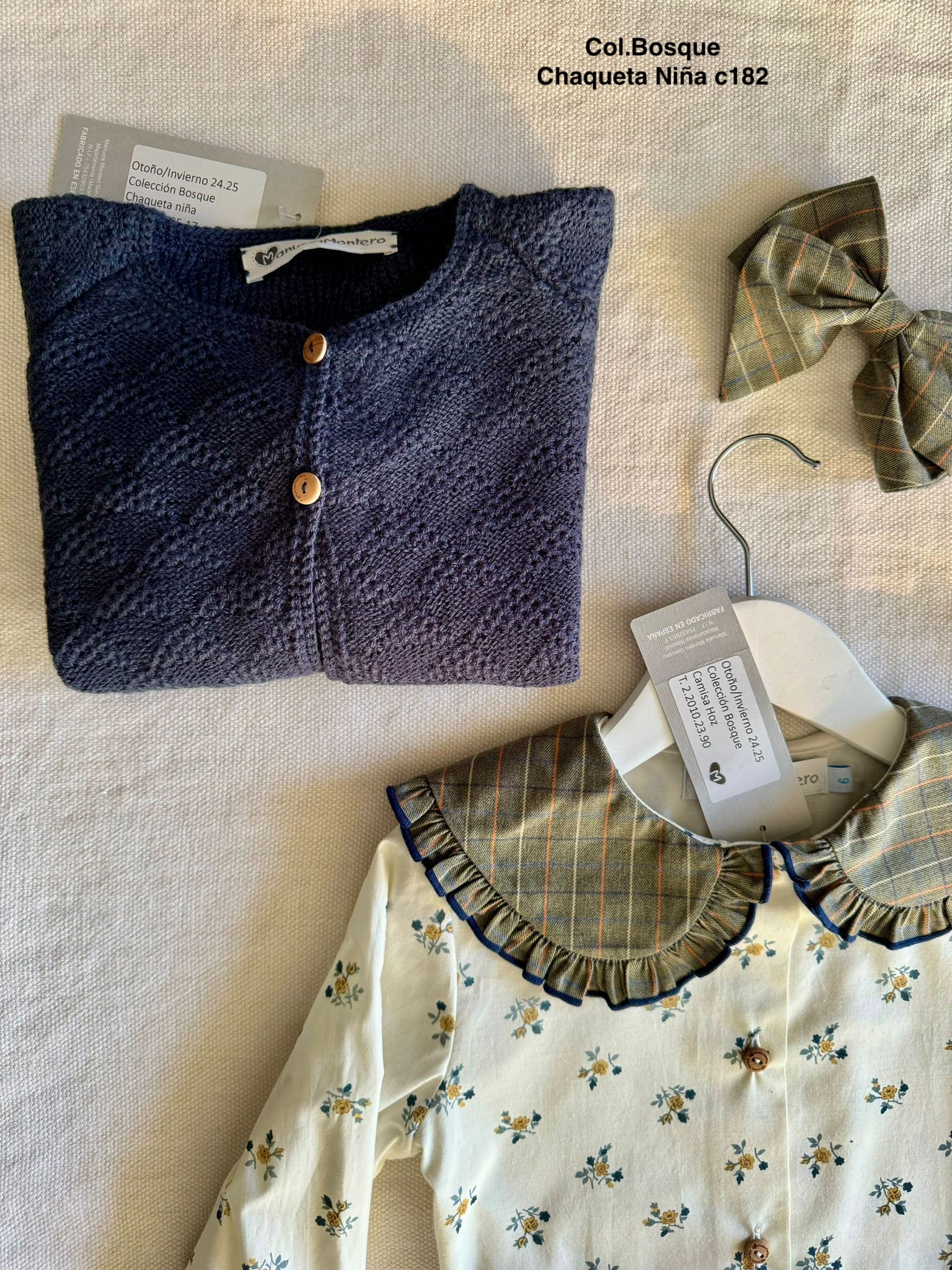 Chaqueta niña c182 azul - Marsalá - Imagen 2