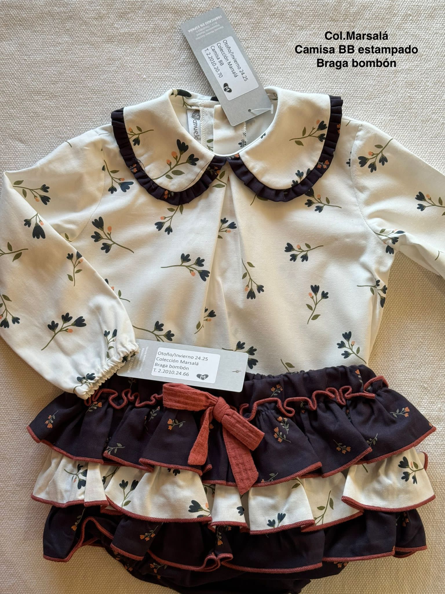 Camisa BB Estampado - Marsalá - Imagen 2