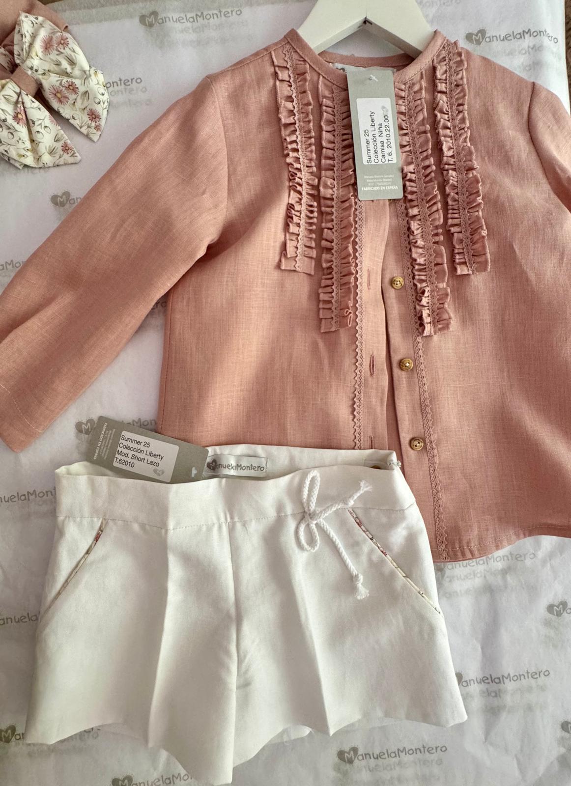 Camisa Niña Mini volante - Liberty - Imagen 2