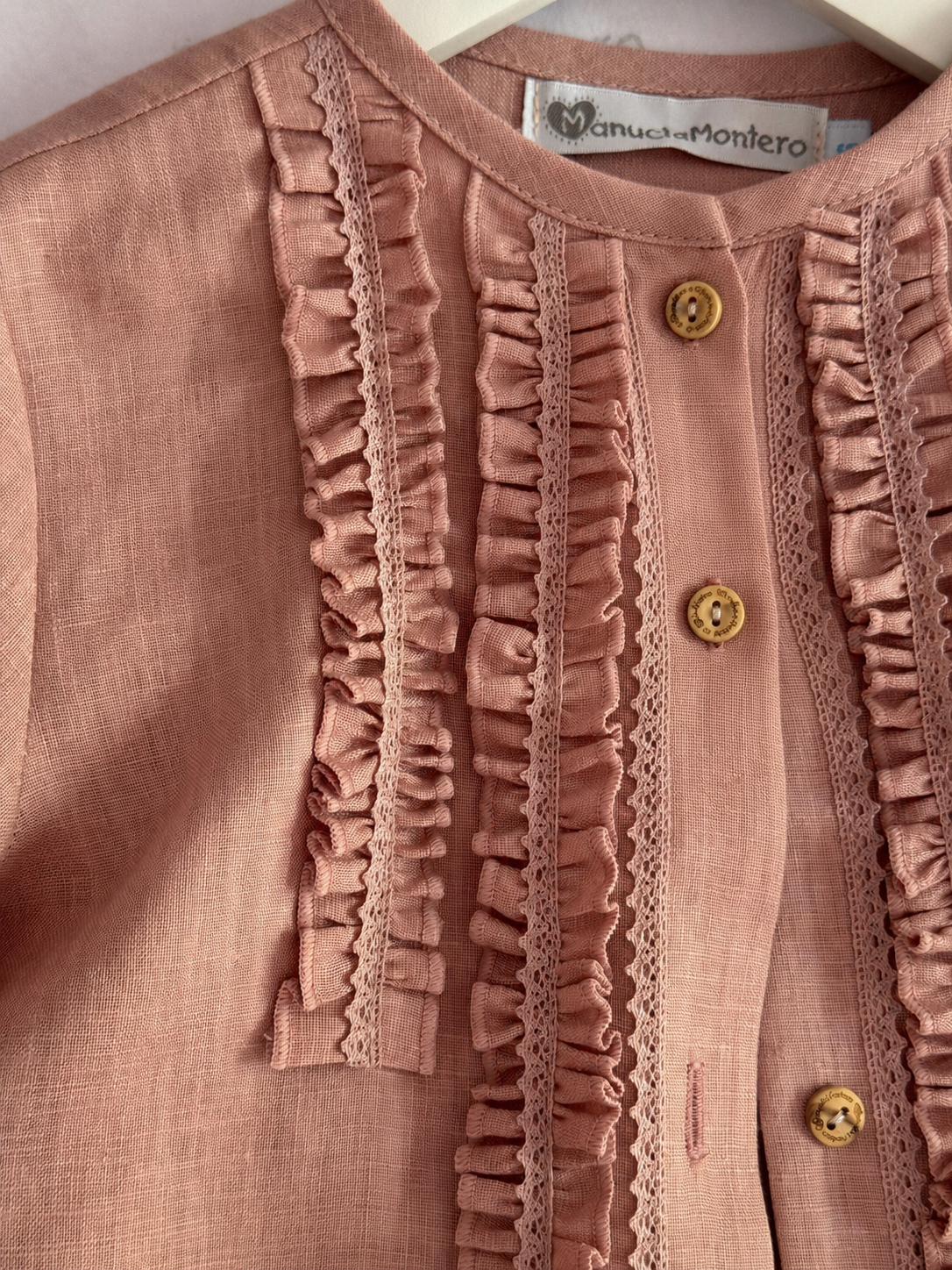 Camisa Niña Mini volante - Liberty - Imagen 4
